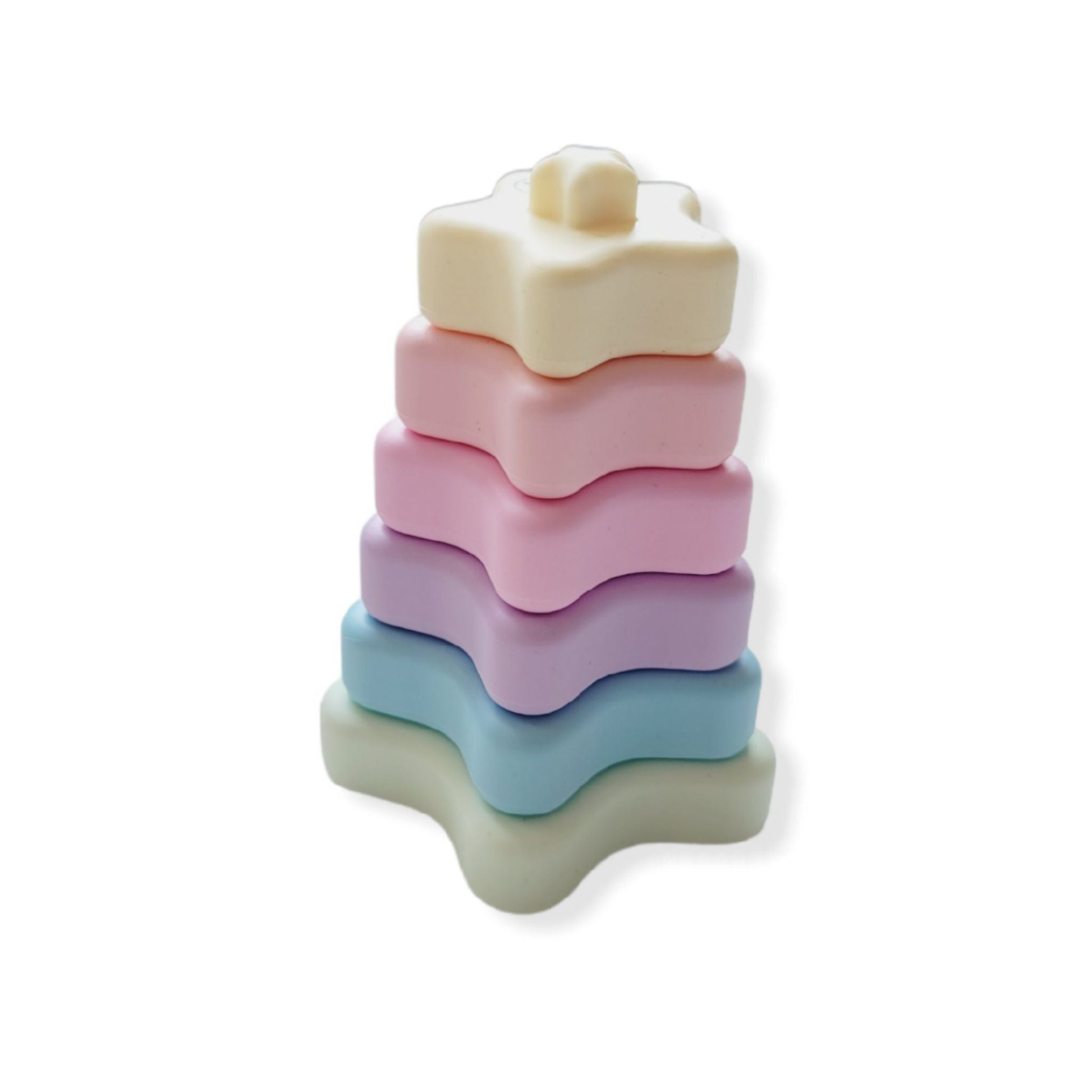 Silicone Star Stacking Toy | Hunny Bubba Kids - Hunny Bubba Kids