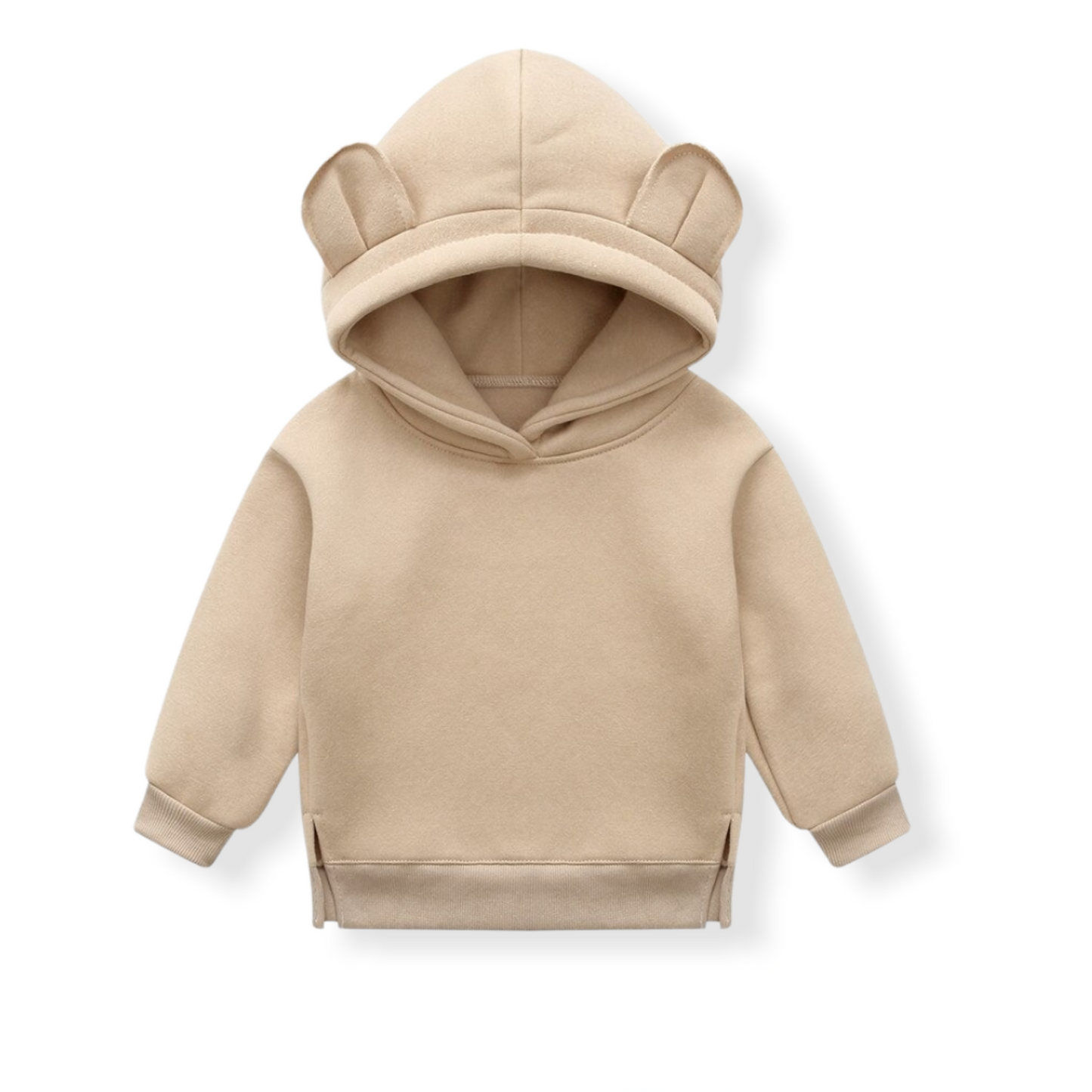 Soft hoodie with Ears for Toddlers in Green- Details
