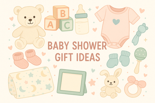 baby shower gift ideas with different gifts and baby products being shown 