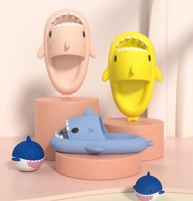 Matching Summer Shark Slippers 2.0 - Hunny Bubba Kids 