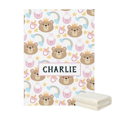 Bear & Rabbit Personalized Baby Blankets | Hunny Bubba Kids - Hunny Bubba Kids