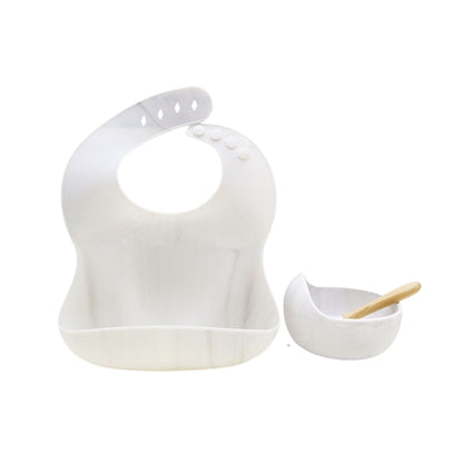 Dining Set - Silicone Bib and Suction Bowl with Spoon - Hunny Bubba Kids