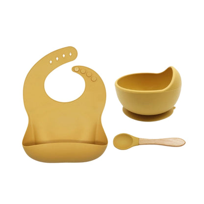 Dining Set - Silicone Bib and Suction Bowl with Spoon - Hunny Bubba Kids