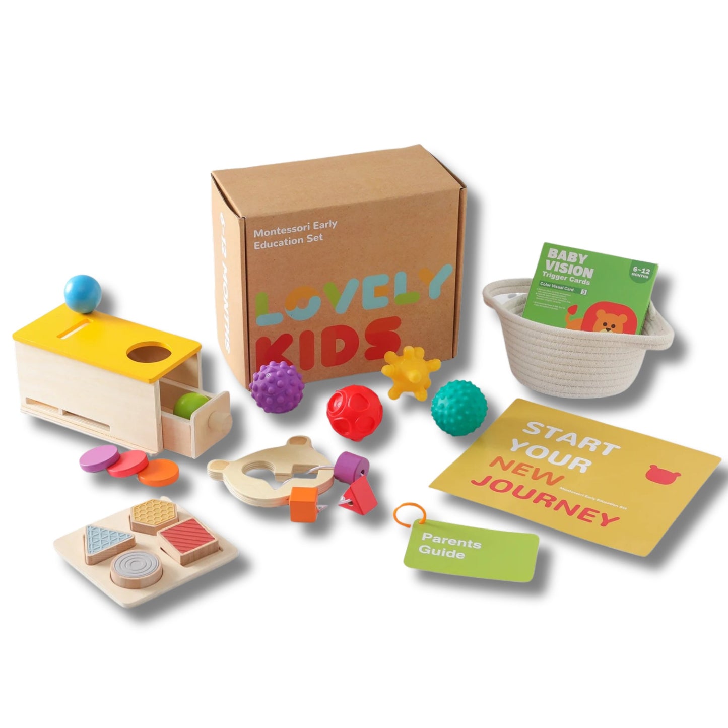 HBK Montessori Baby Toy Box Kit - Hunny Bubba Kids