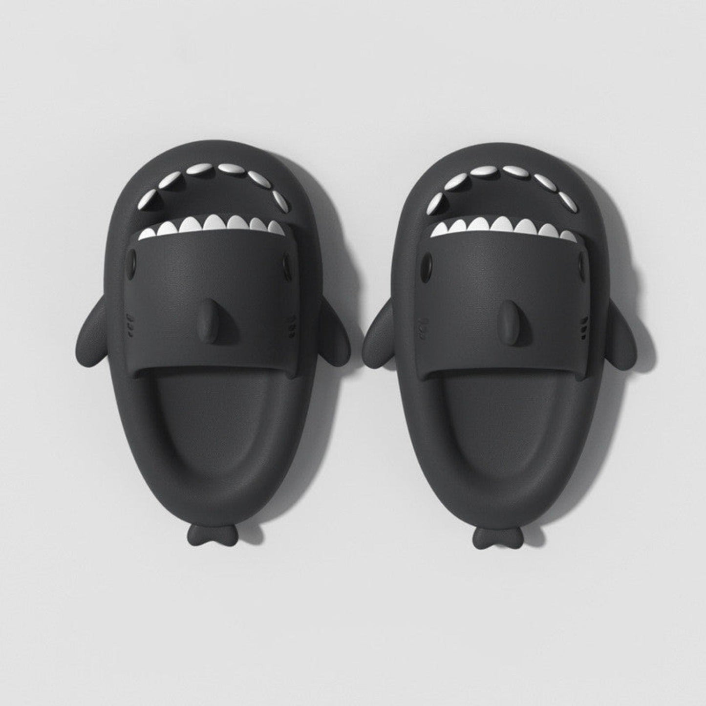 Dark grey Kids Summer Shark Slippers 2.0™ - Hunny Bubba Kids