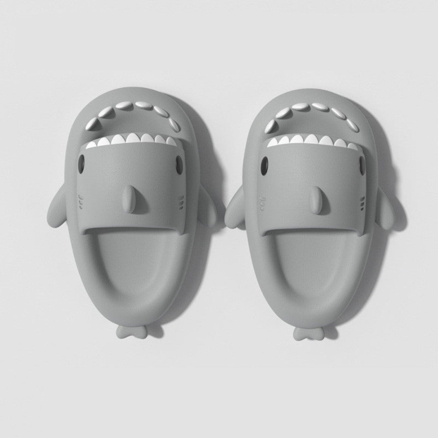 Grey Kids Shark Slippers 2.0™ - Hunny Bubba Kids