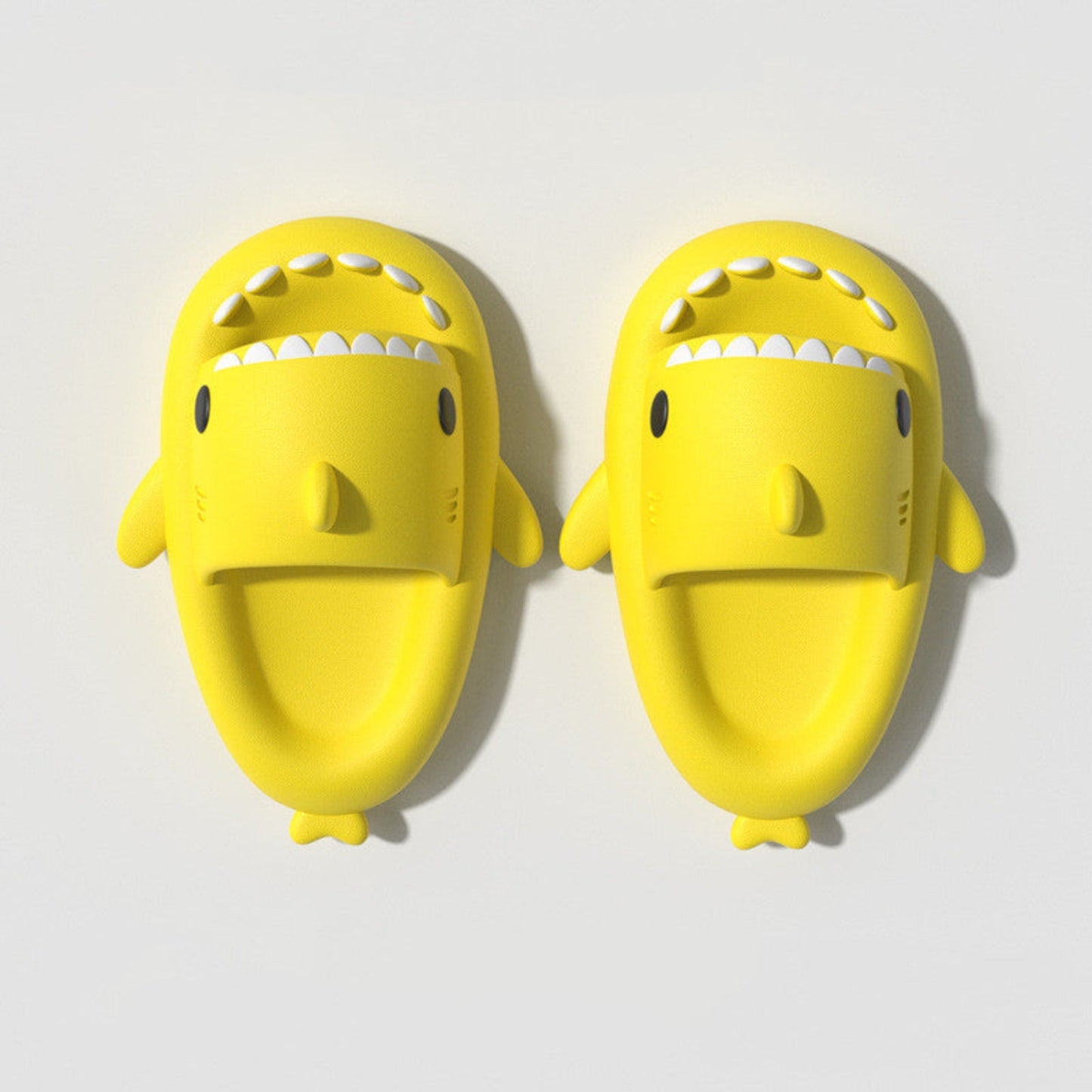 Yellow kids Shark Slides - Hunny Bubba Kids