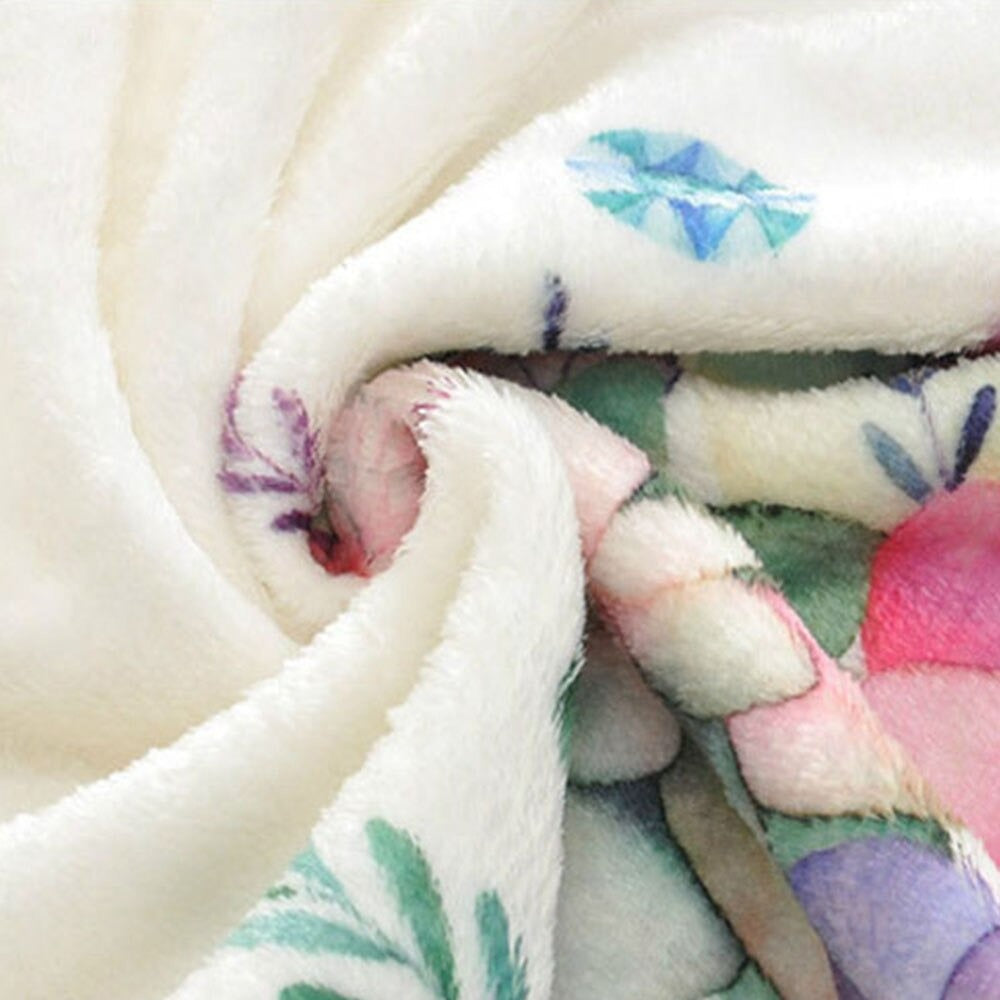 baby fleece blanket swirled to show how soft and manageable it is.