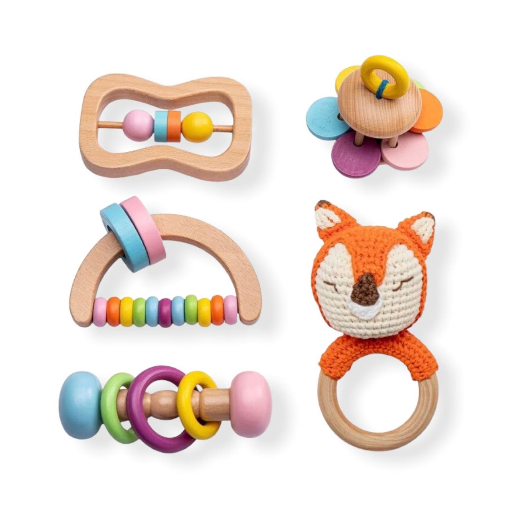 Montessori Wooden Baby Toy Set - Hunny Bubba Kids