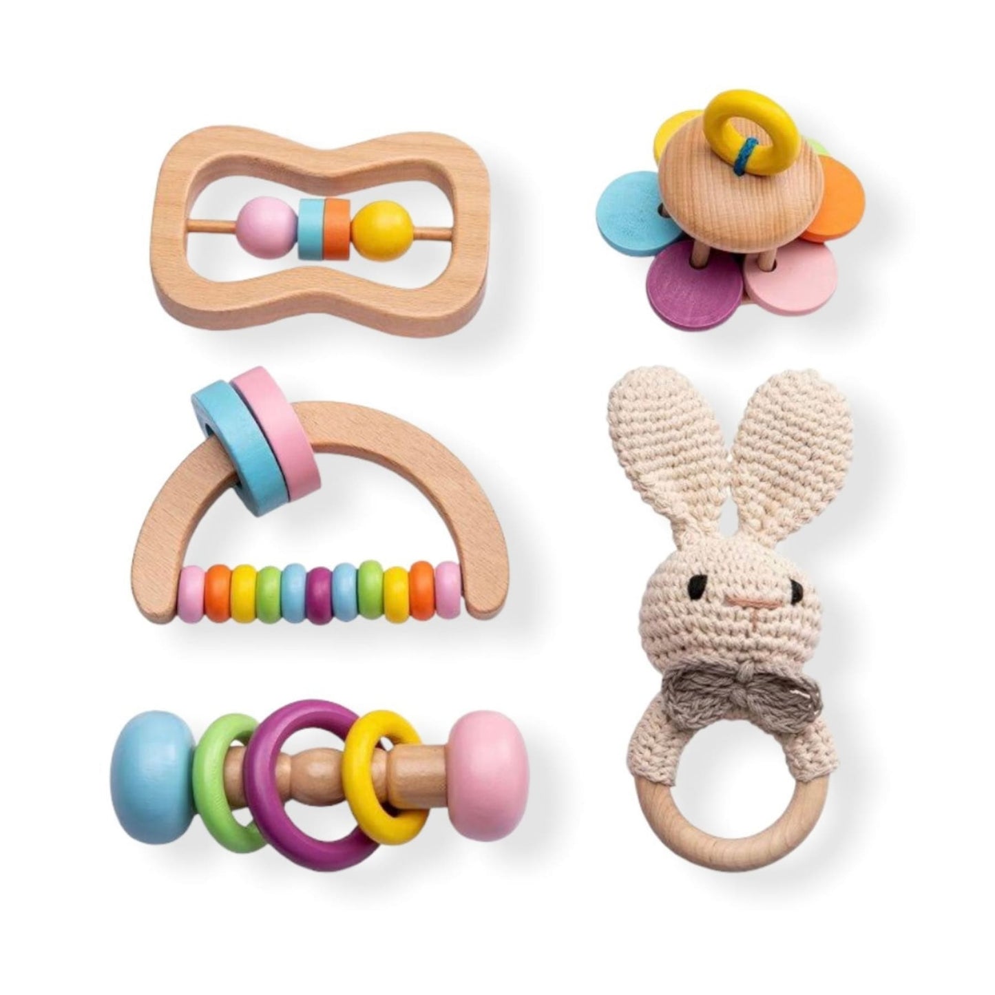 Montessori Wooden Baby Toy Set - Hunny Bubba Kids