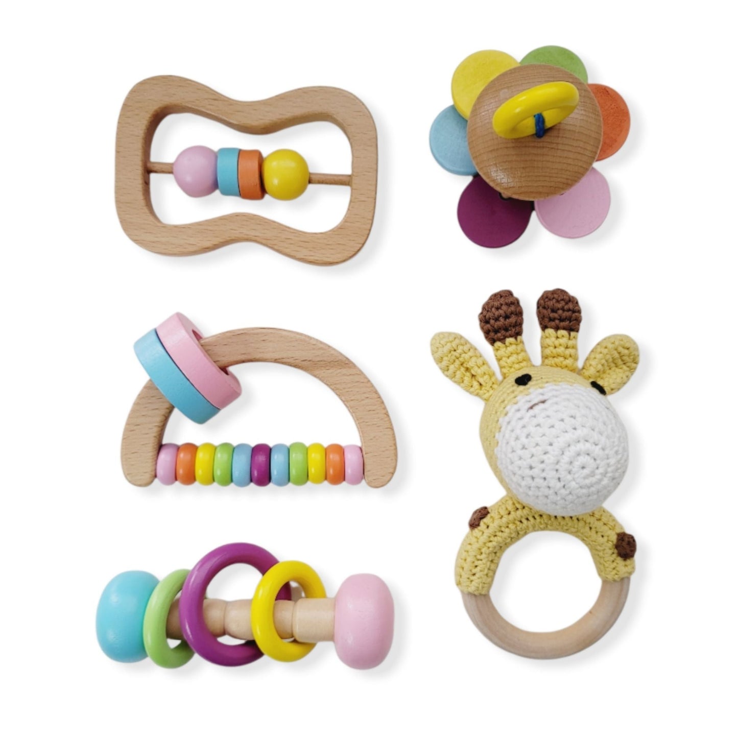 Montessori Wooden Baby Toy Set - Hunny Bubba Kids