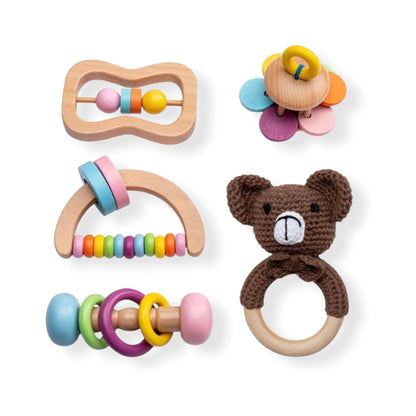 Montessori Wooden Baby Toy Set - Hunny Bubba Kids