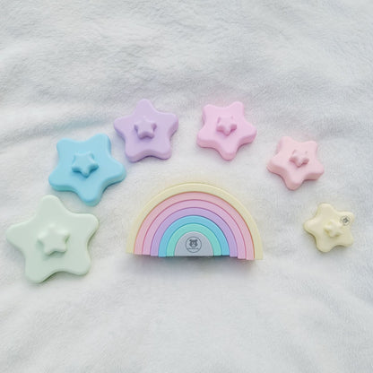 Pastel Rainbow Stacking Toy | Hunny Bubba Kids - Hunny Bubba Kids