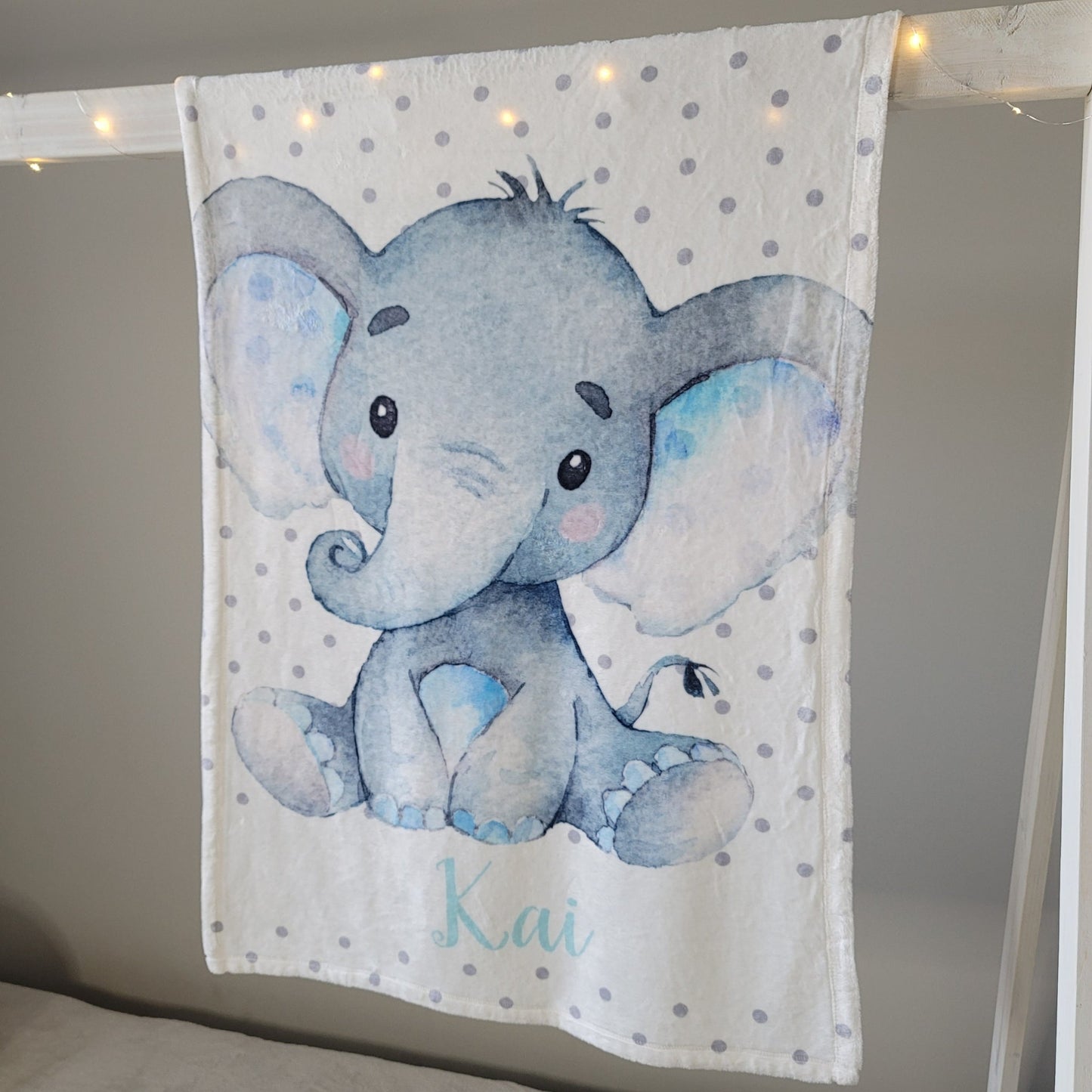 Personalized Baby Blankets with Elephant Theme | Hunny Bubba Kids - Hunny Bubba Kids