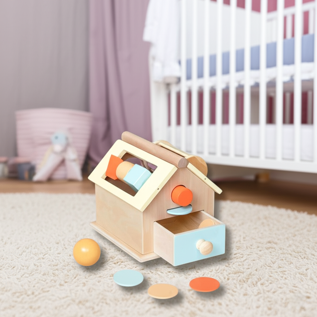 4 in 1 Wooden Montessori Toy House