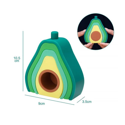 Silicone Avocado Stacking Toy | Hunny Bubba Kids - Hunny Bubba Kids