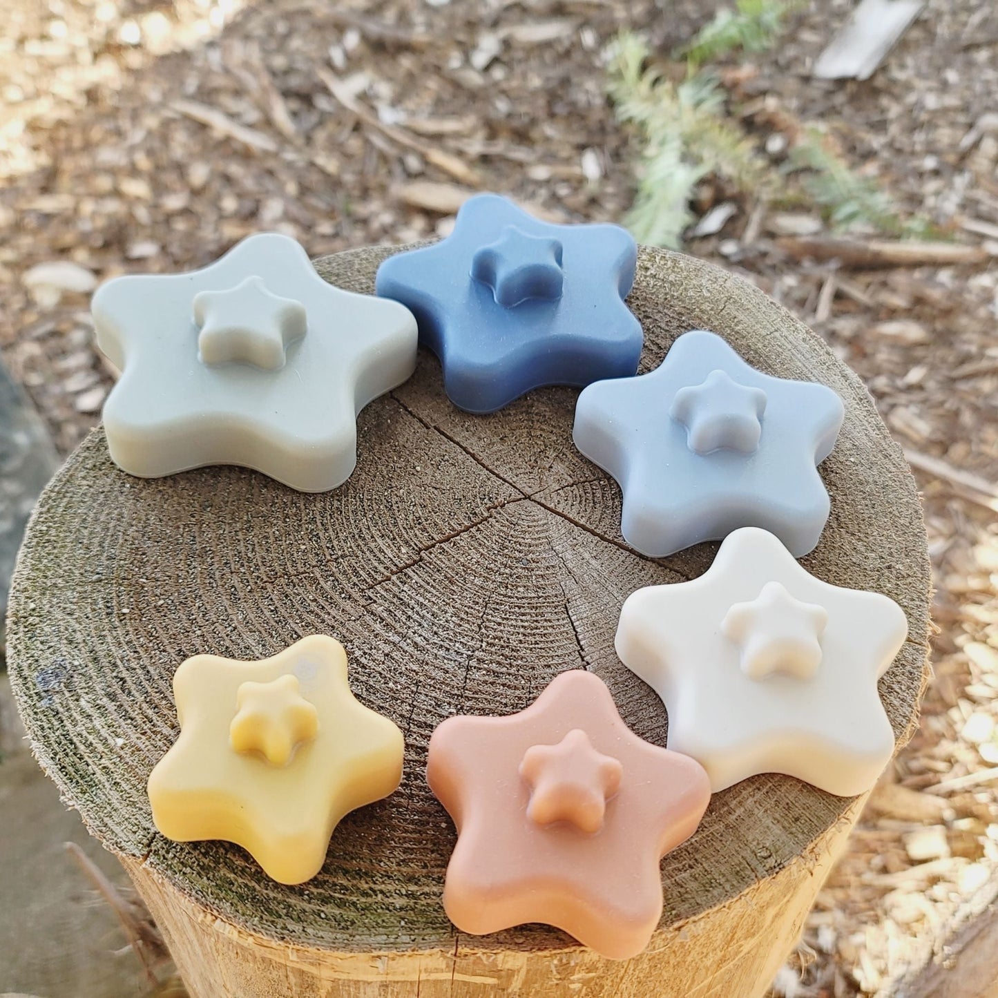 Silicone Star Stacking Toy | Hunny Bubba Kids - Hunny Bubba Kids