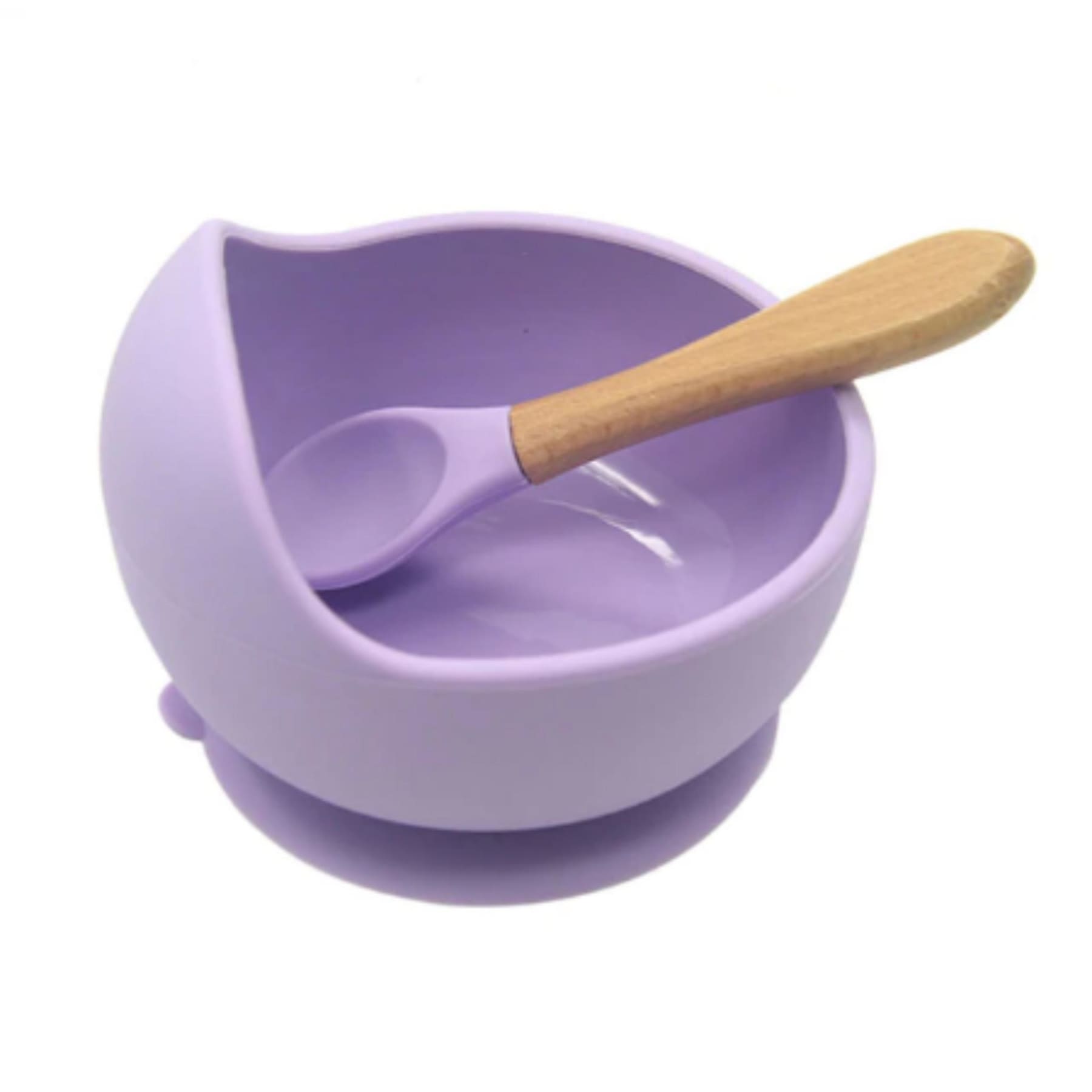 Silicone Suction Baby Bowl and Spoon - Hunny Bubba Kids