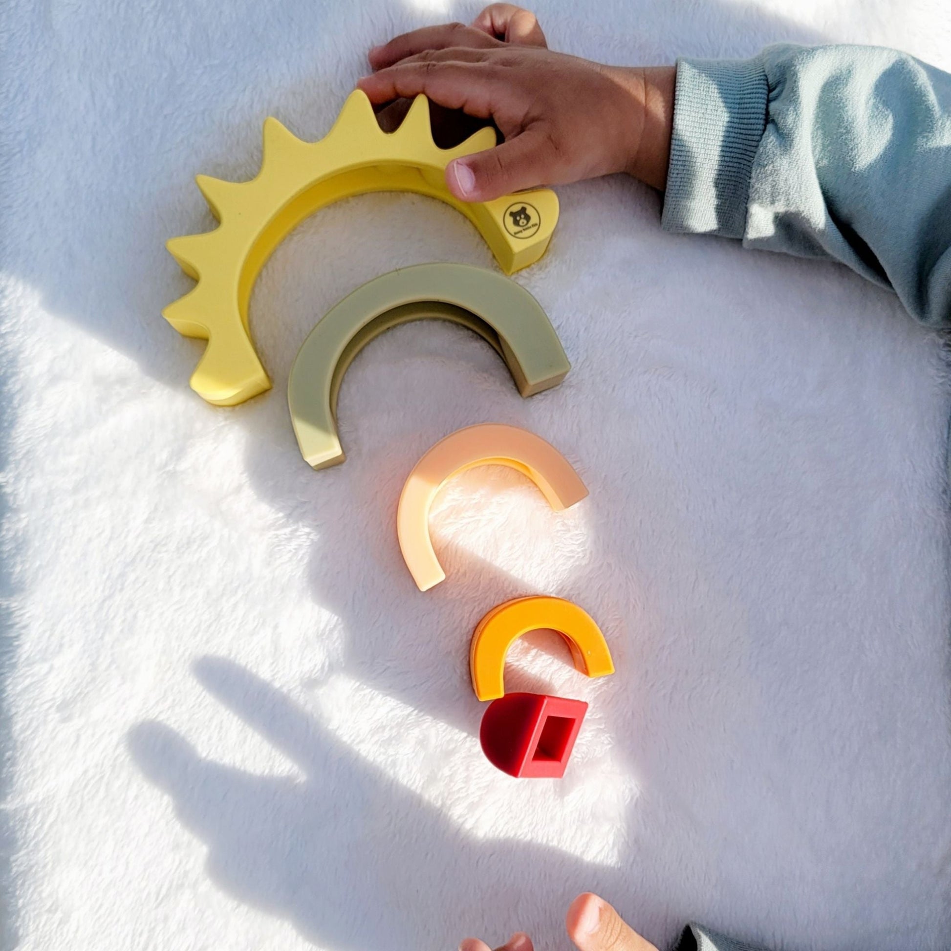 Silicone Sun Stacking Toy | Hunny Bubba kids - Hunny Bubba Kids