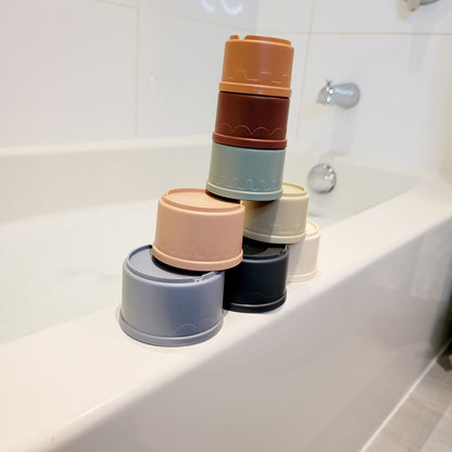 stacking and nesting cups and bath toys that are free from  mold 