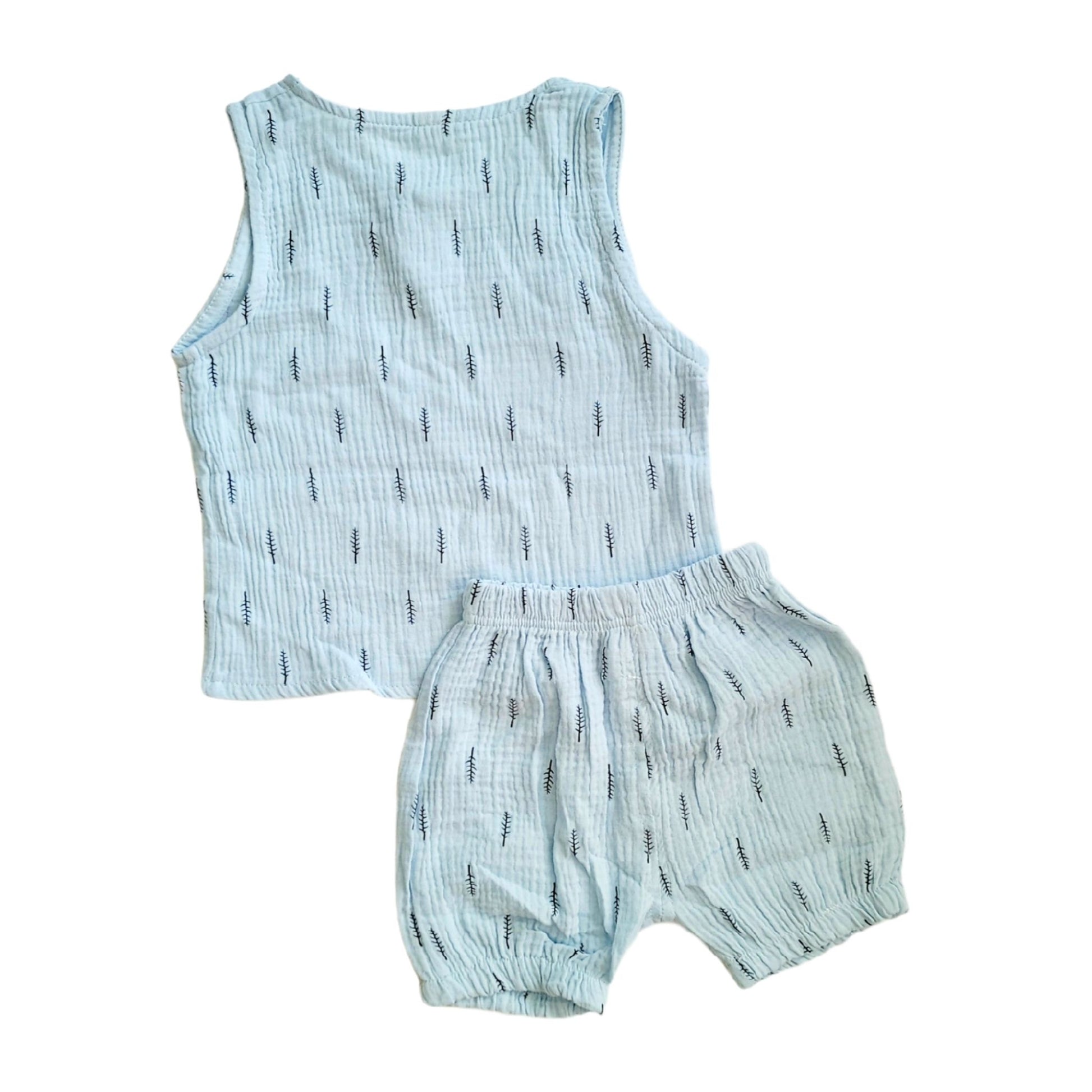 unisex summer shirt and pants sets for babies and kids 