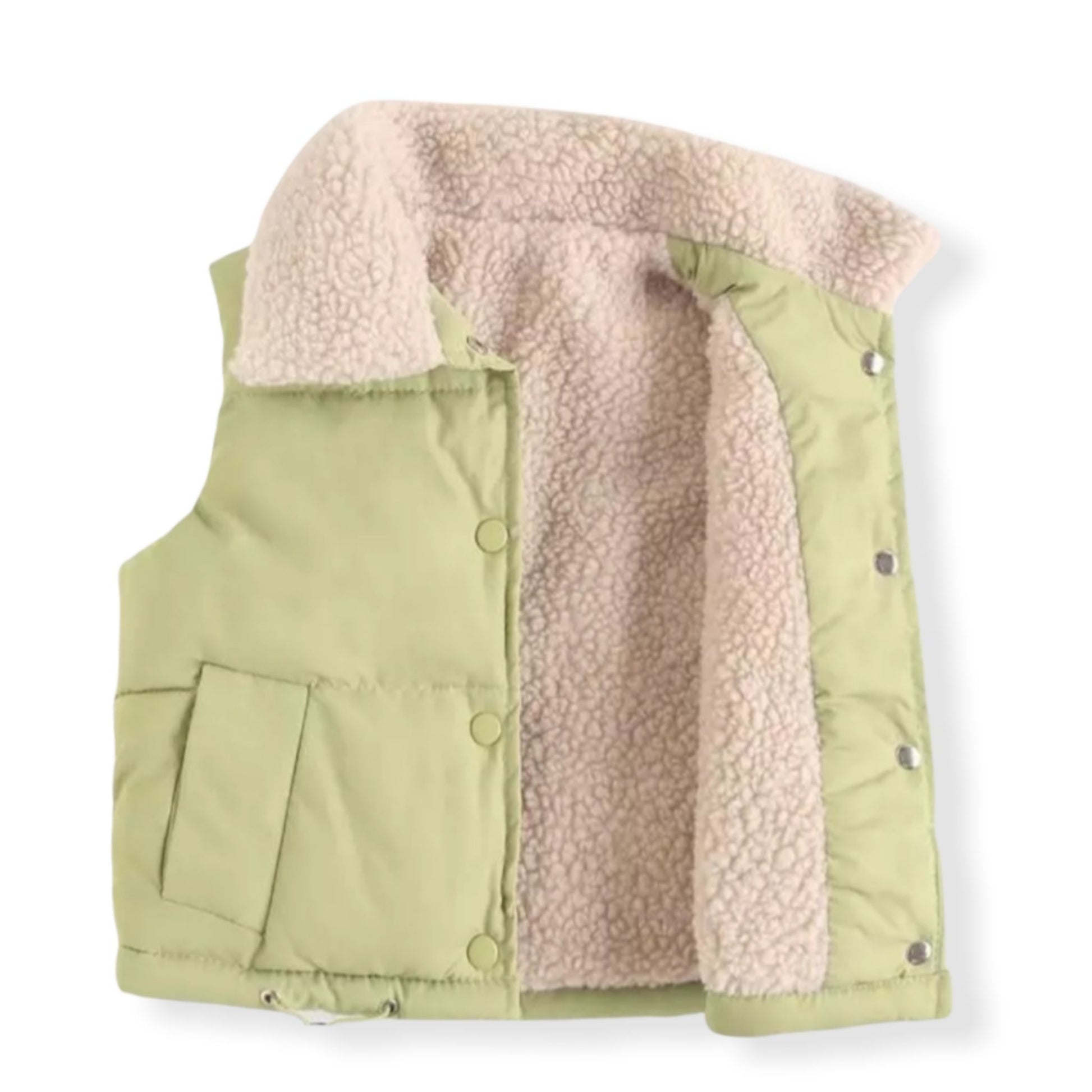 Winter Puffer Vest for Toddlers Green