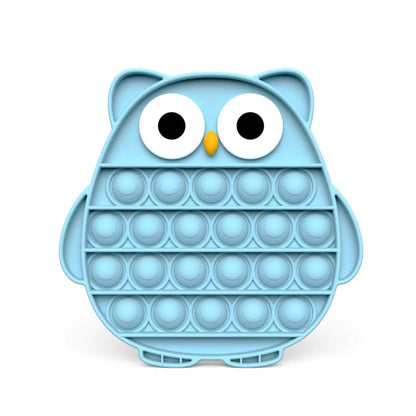 blue owl fidget pop-it toy, fidget pop-it toys