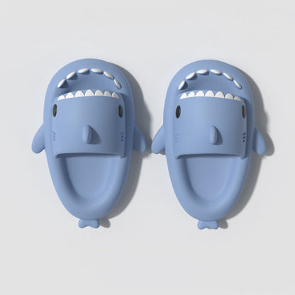 blue Shark slippers | Shark slides for kids from hunny bubba kids
