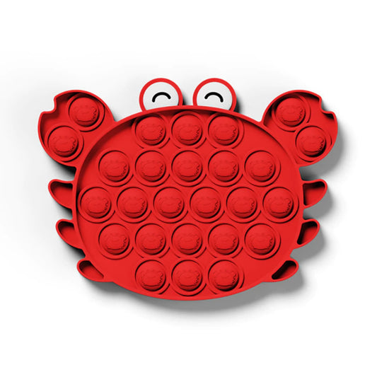 Red crab pop-it fidget toy for babies and kids - hunny bubba kids