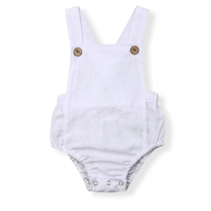 Freedom Baby Romper | Hunny Bubba Kids - White / 0-3 months
