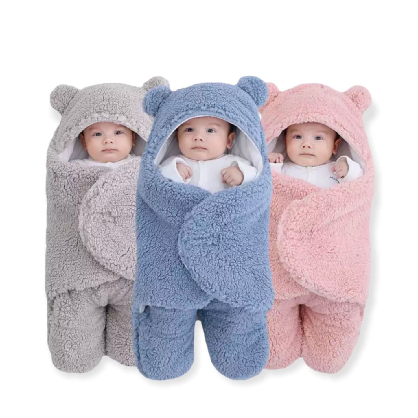 set of three baby sleeping bags and swaddles for winter - hunny bubba kids
