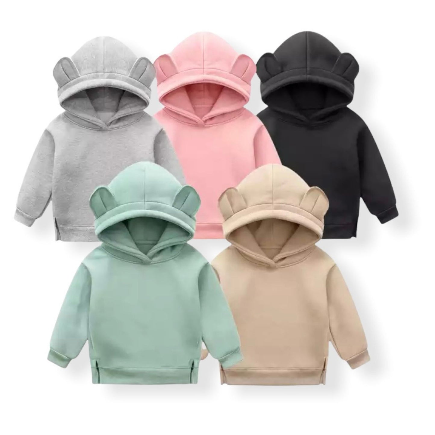 kids hoodies with ears for autumn and winter - hunny bubba kids