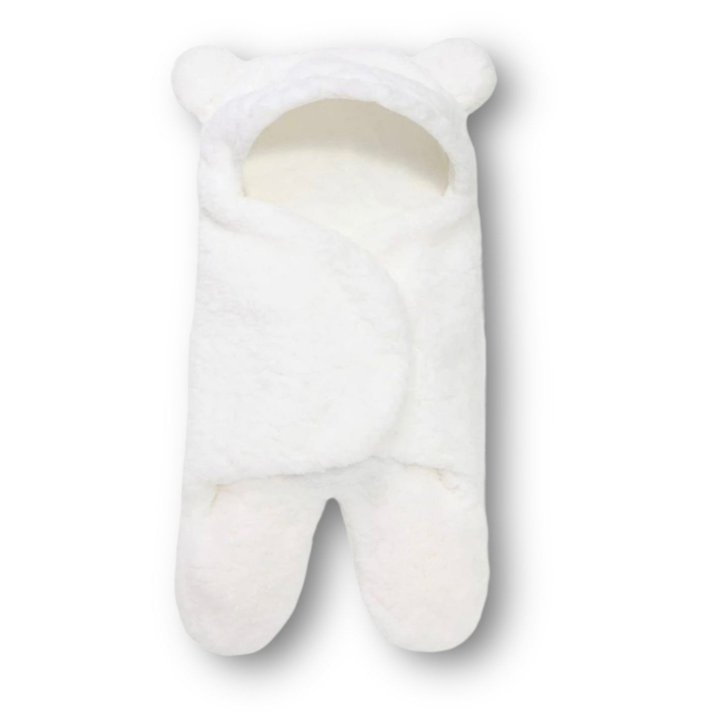 Polar white baby sleeping bag and swaddle for winter - hunny bubba kids