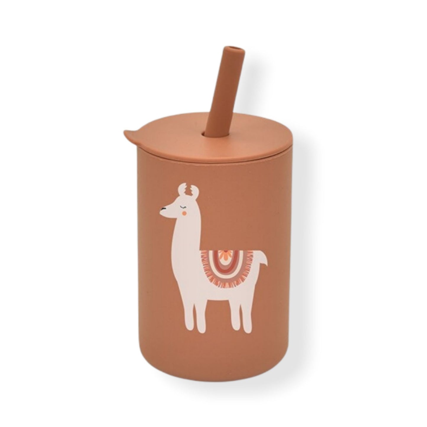 Llama silicone baby sippy cup with straw, baby lead weaning - hunny bubba kids
