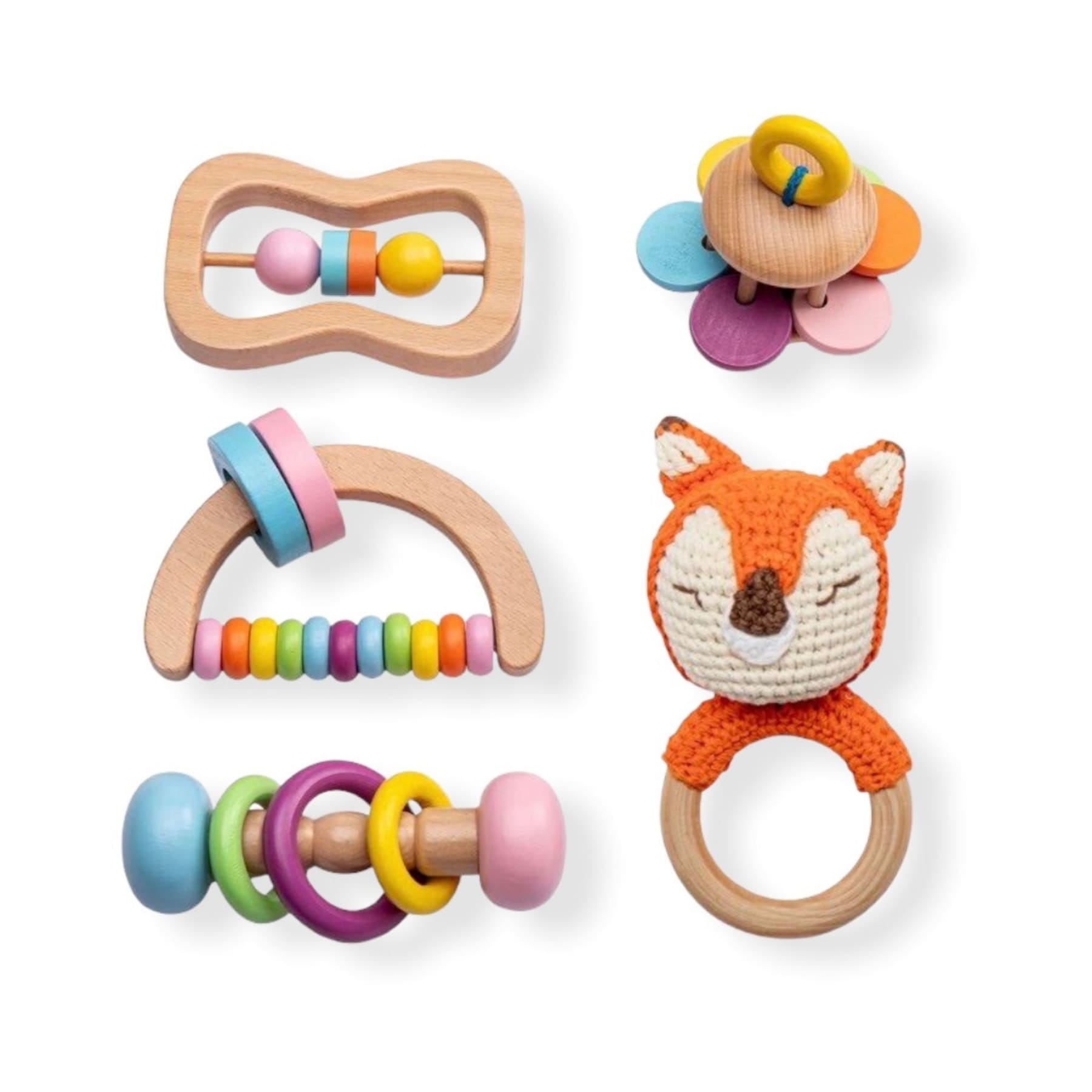 Fox Montessori wooden Toy Set for babies | wooden toys for toddlers and kids | hunny bubba kids