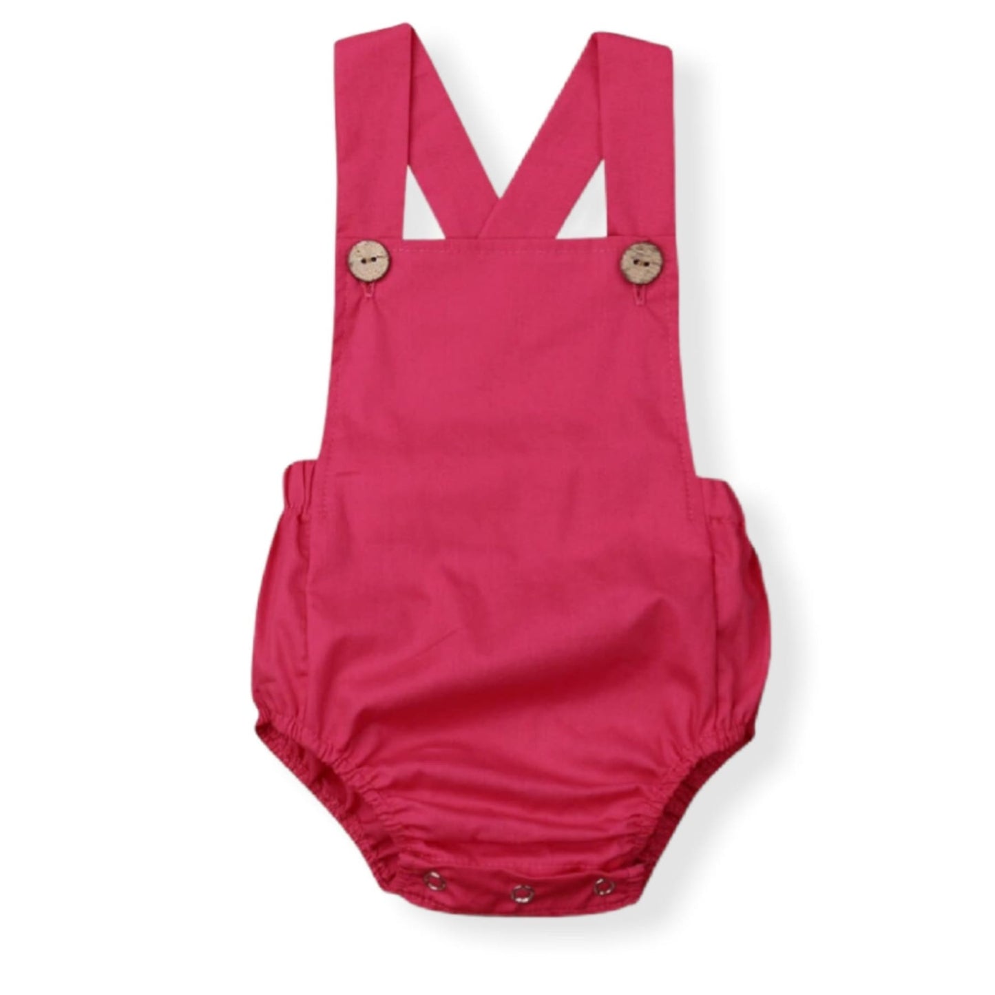 Freedom Baby Romper | Hunny Bubba Kids - Rose Red / 0-3 
