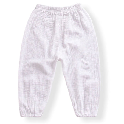 Pancho Summer Pants | Hunny Bubba Kids - White / 2T